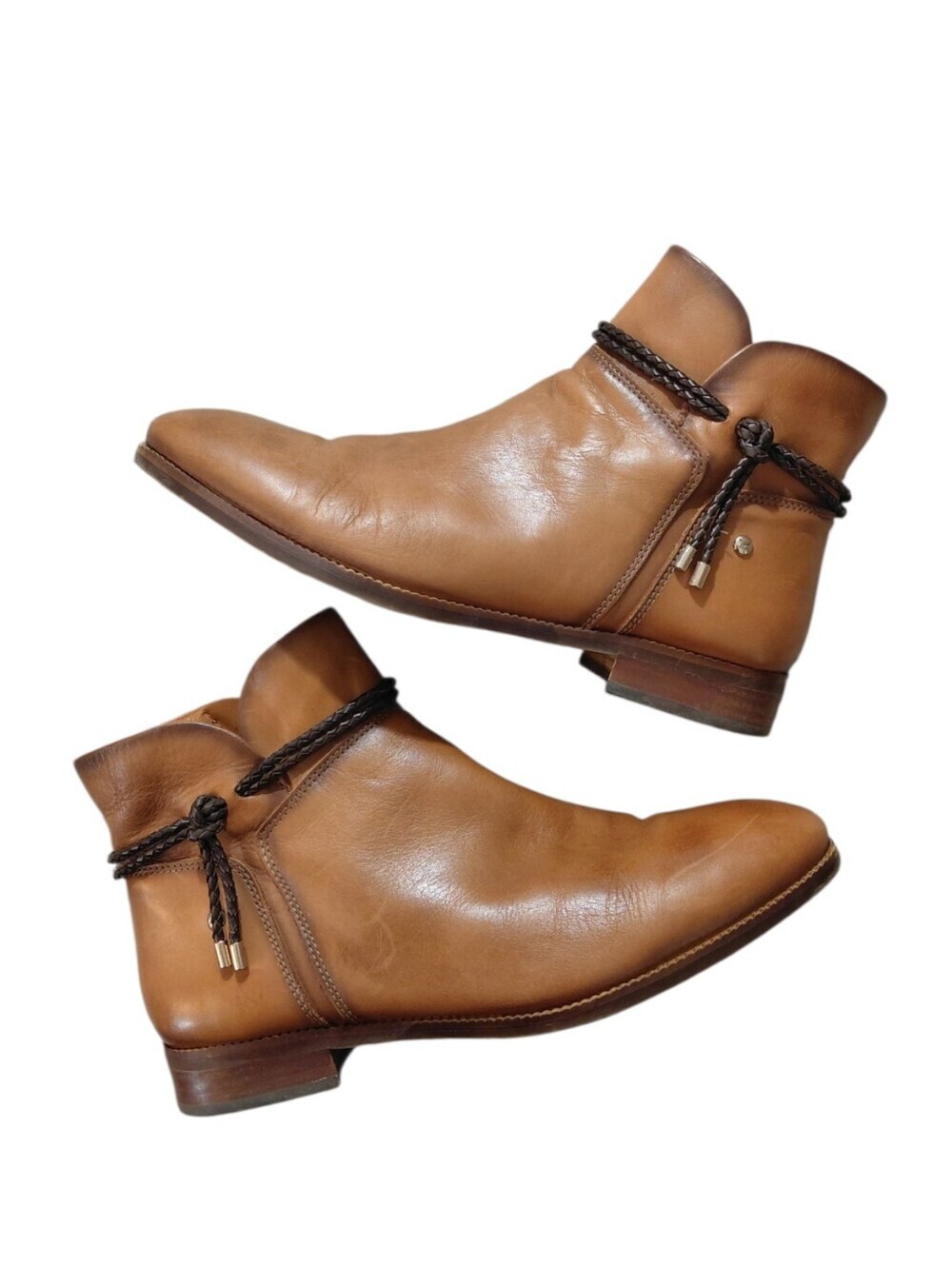 PIKOLINOS Royal Chestnut Leather Chukka Boots Women's Size 7.5 Brown Booties